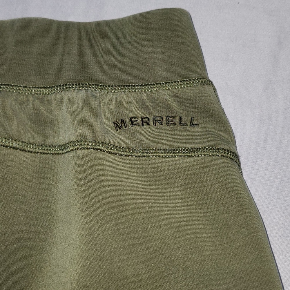 Merrell Mens Olive Green Activewear Hiking Shorts Joggers Waist Size Medium - Picture 7 of 7